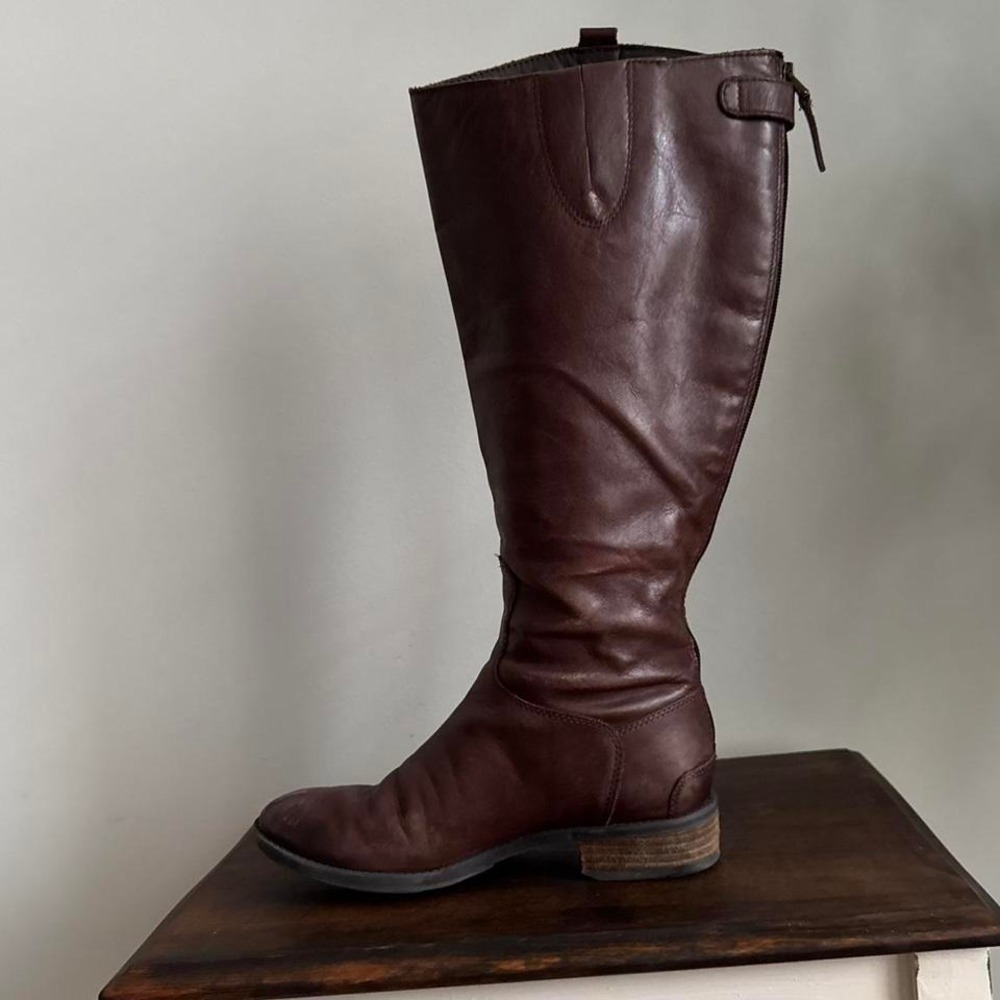 Sam Edelman Chocolate Brown Riding Boot 6.5 Knee High Campus - Picture 2 of 8